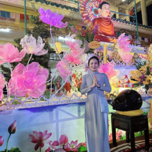 Bộ áo dài ngành nữ gia đình Phật Tử - Đoàn Phục Ngành Nữ - Hình ảnh 2